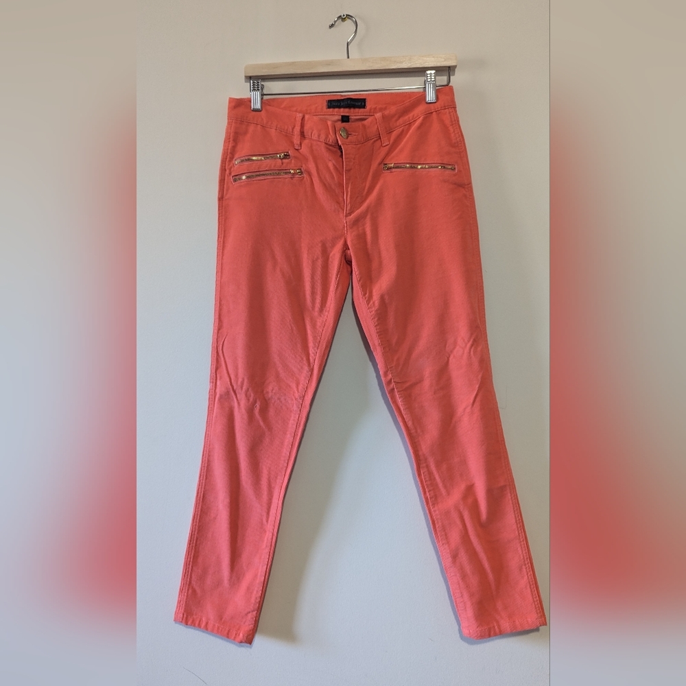 Juicy Couture tangerine skinny corduroy pant size US 30